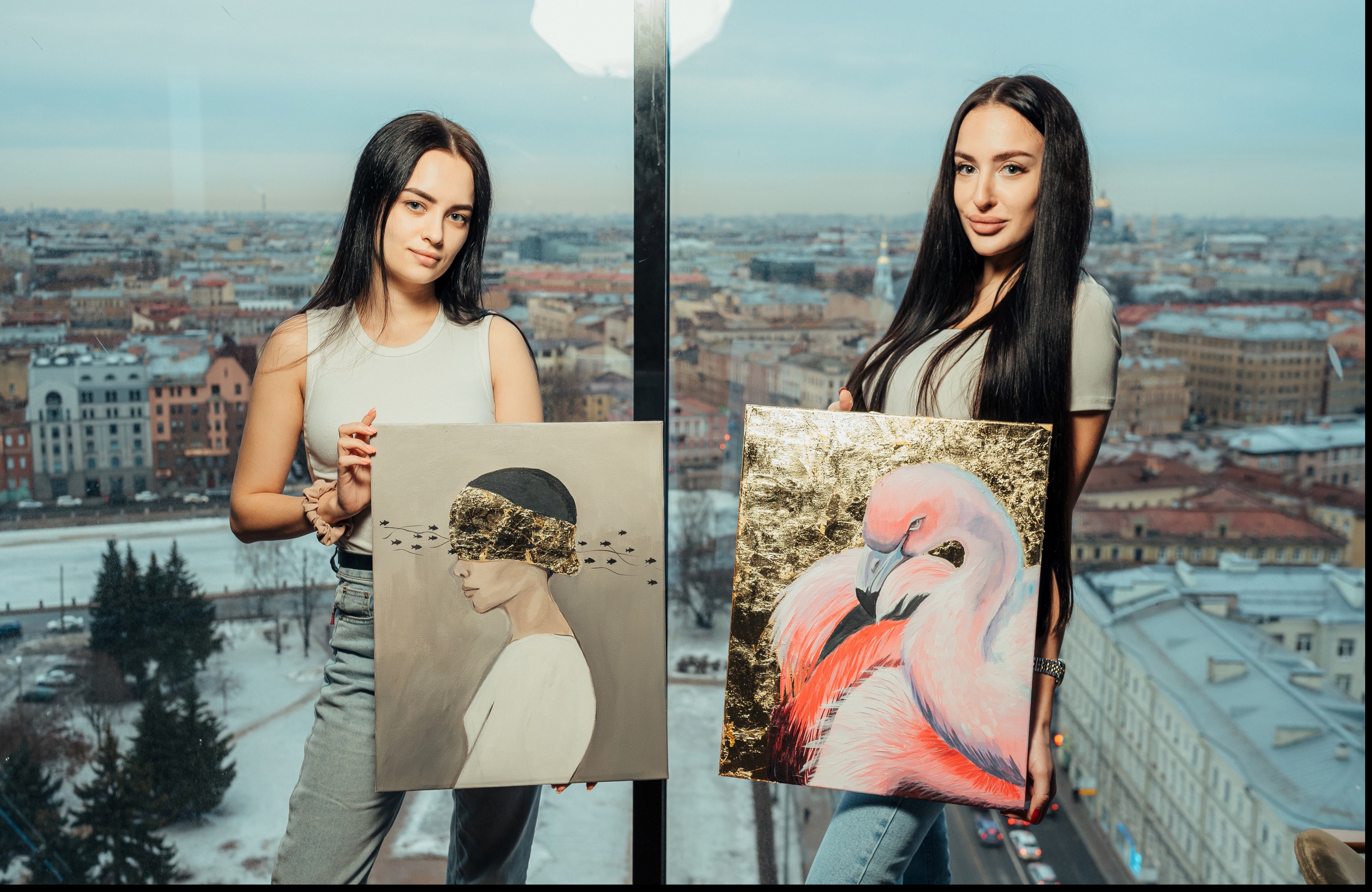 Арт-вечеринка  Artvibes. Рисуем акрилом на холсте с видом на Исакий