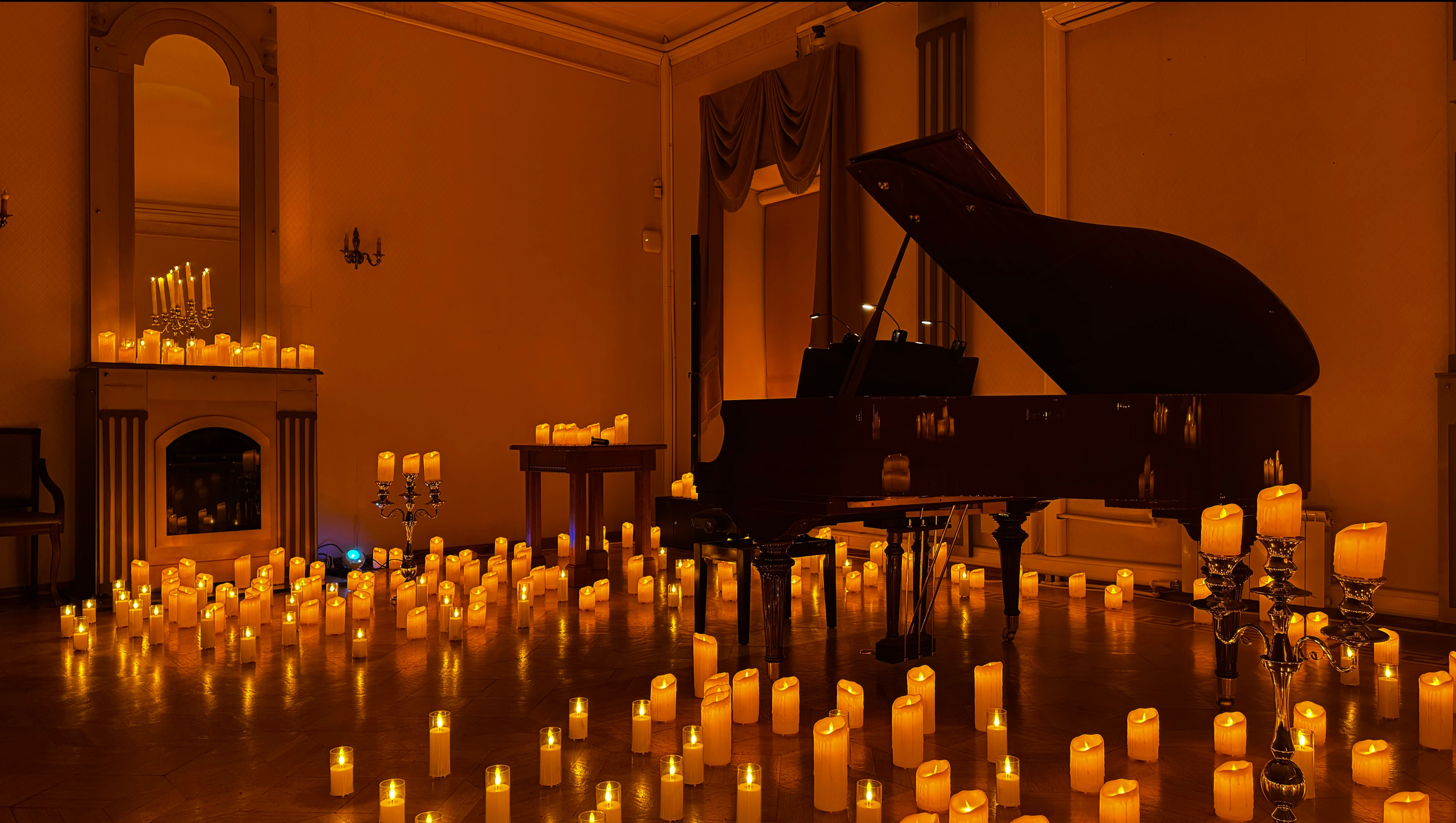 Шопен, Григ, Рахманинов: шедевры фортепианной музыки при свечах.