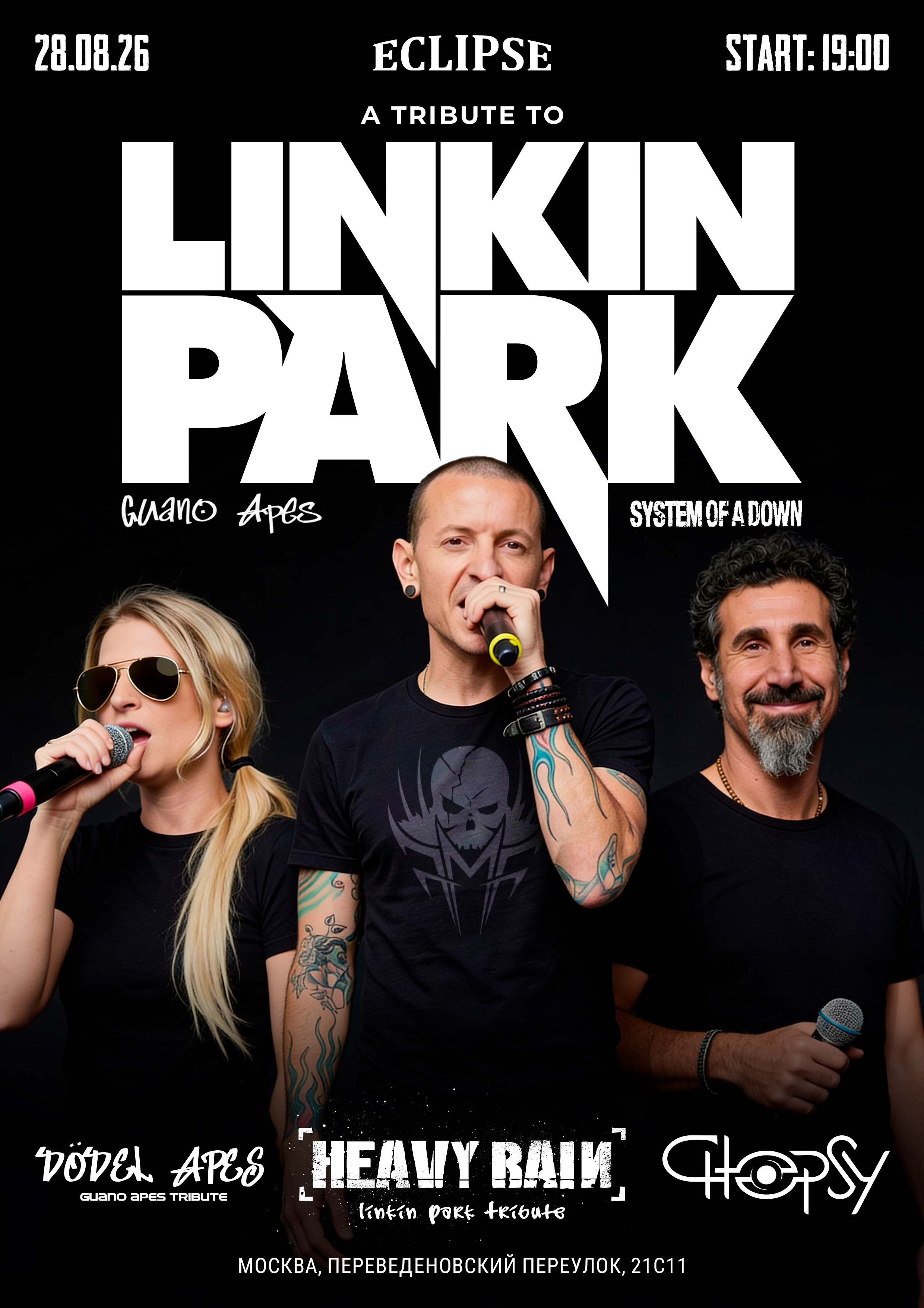 Linkin Park, Guano Apes, System of a Down Tribute